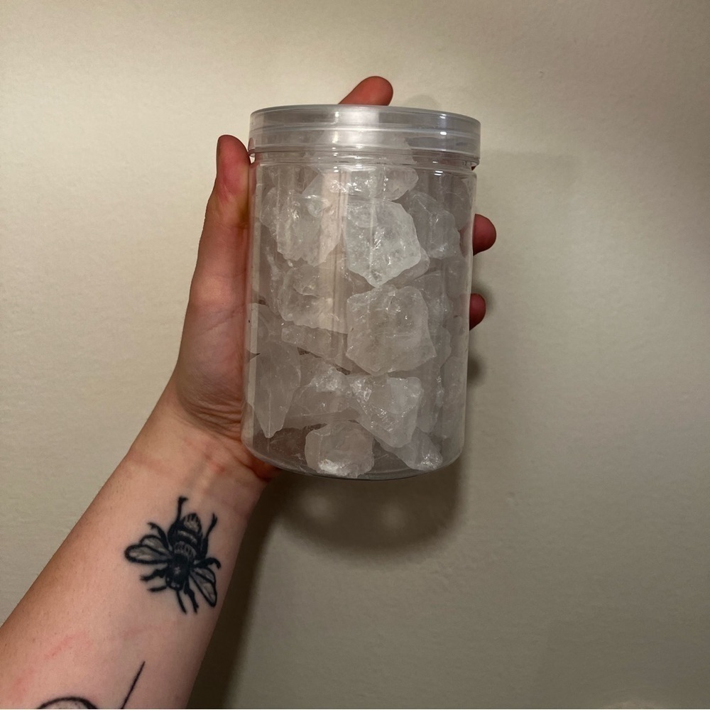 NWT Clear Quartz Decorative Filler ~1.8lb